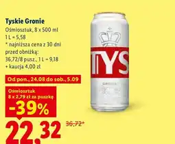 Lidl Piwo Tyskie Gronie 8-pak oferta