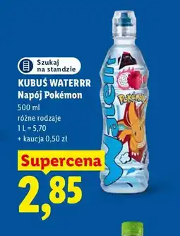 Lidl Napój Pokémon Kubuś Waterrr oferta