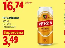 Lidl Piwo Perła Miodowa oferta