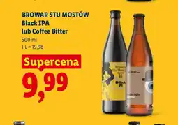 Lidl Piwo Browar Stu Mostów Black IPA oferta