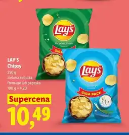 Lidl Chipsy zielona cebulka Lay's oferta