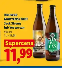 Lidl Piwo Browar Maryensztadt Jack Strong oferta