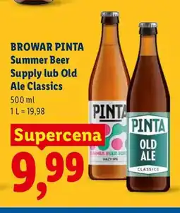Lidl Piwo Browar Pinta Summer Beer Supply oferta