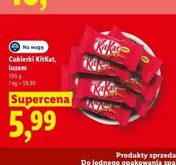 Lidl Cukierki KitKat luzem oferta