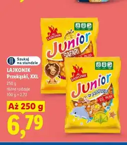 Lidl Przekąski Junior Safari XXL Lajkonik oferta