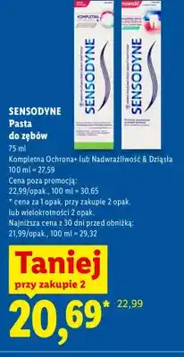 Lidl Pasta do zębów Sensodyne Kompletna Ochrona+ oferta