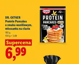 Lidl Protein Pancakes o smaku waniliowym mieszanka na ciasto Dr. Oetker oferta