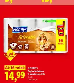 Lidl Papier toaletowy 3-warstwowy XXL Floralys oferta