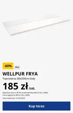 JYSK Topmaterac Wellpur Frya oferta