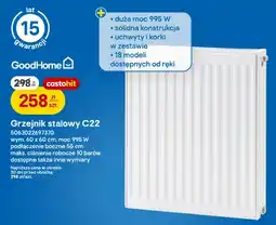 Castorama Grzejnik stalowy C22 GoodHome oferta