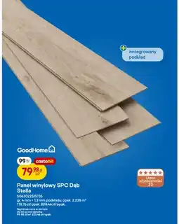 Castorama Panel winylowy Spc Dąb Stella GoodHome oferta