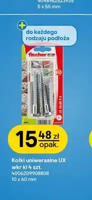 Castorama Kołki uniwersalne Ux wkr kl 10x60 mm Fischer oferta