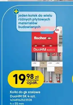 Castorama Kołki do gk stalowe DuoHM Sk 4x55 mm Fischer oferta