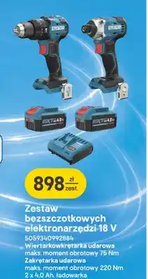 Castorama Zestaw elektronarzędzi bezszczotkowych Erbauer oferta
