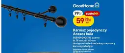 Castorama Karnisz pojedynczy GoodHome Araxos kula oferta