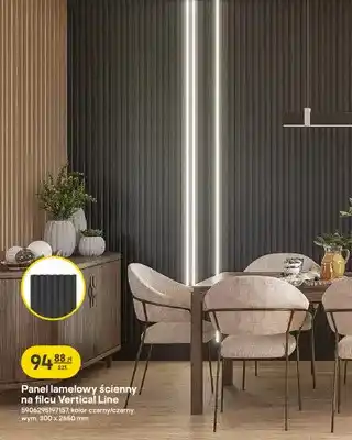Panel lamelowy ścienny na filcu Vertical Line
