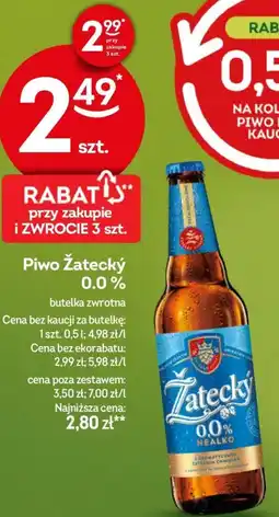 Żabka Piwo Żatecký 0.0 % oferta