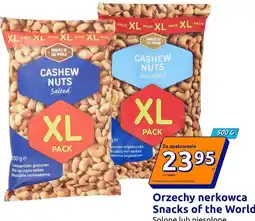 Action Orzechy nerkowca Snacks of the World Solone lub niesolone oferta