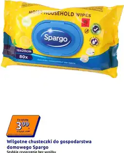 Action Wilgotne chusteczki do gospodarstwa domowego Spargo oferta