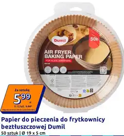 Action Dumil Papier do pieczenia do frytkownicy beztłuszczowej oferta
