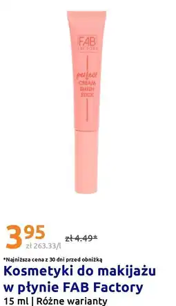 Action Kosmetyki do makijażu w płynie FAB Factory oferta