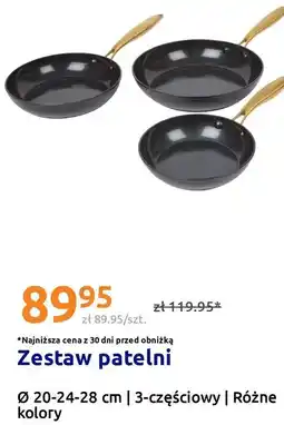 Action Zestaw patelni Ø 20-24-28 cm | 3-częściowy | Różne kolory oferta