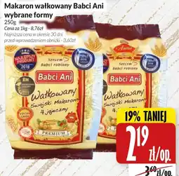 Hala Wola Makaron wałkowany Babci Ani wybrane formy oferta