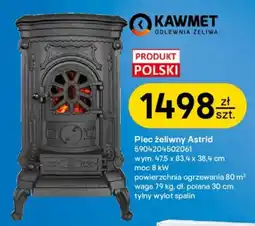 Castorama Piec żeliwny Astrid oferta
