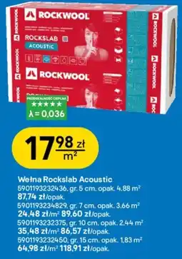 Castorama Wełna Rockslab Acoustic oferta