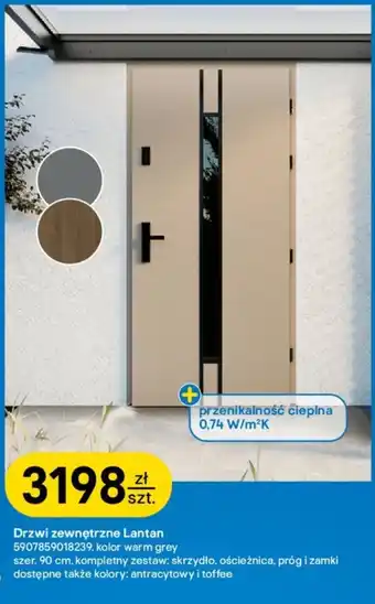Castorama Drzwi zewnętrzne Lantan oferta