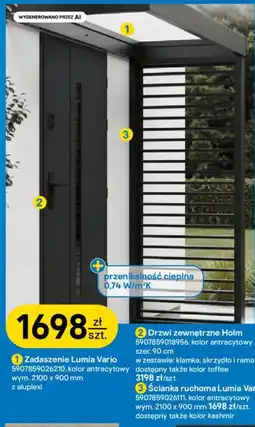 Castorama Drzwi zewnętrzne Holm oferta