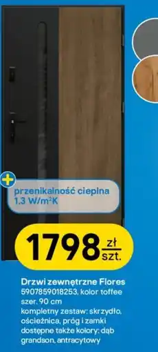 Castorama Drzwi zewnętrzne Flores oferta