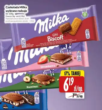 Czekolada Milka wybrane rodzaje