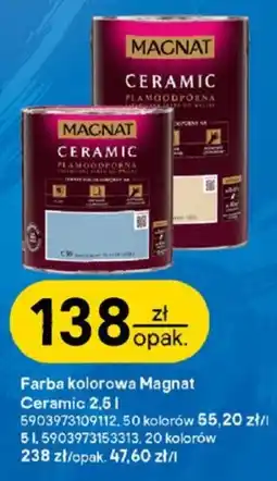 Castorama Farba kolorowa Magnat Ceramic oferta