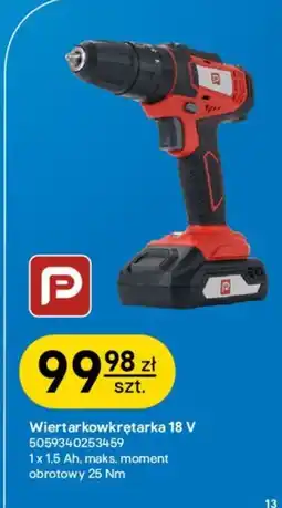 Castorama Wiertarkowkrętarka 18 V oferta