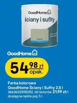 Castorama Farba kolorowa GoodHome Ściany i Suftity oferta