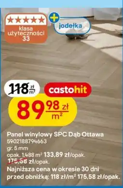 Castorama Panel winylowy SPC Dąb Ottawa oferta