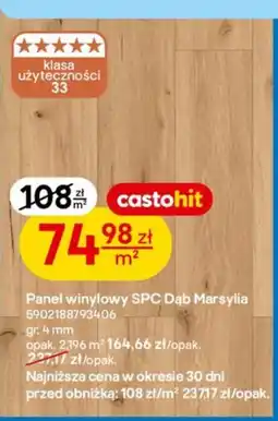 Castorama Panel winylowy SPC Dąb Marsylia oferta