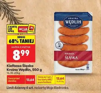Kiełbasa Śląska Kraina Wędlin 550 g