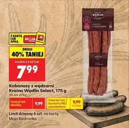Biedronka Kabanosy z wędzarni Kraina Wędlin Select , 175 g oferta