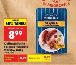 Biedronka Kiełbasa śląska z piersią kurczaka Morliny, 450 g oferta