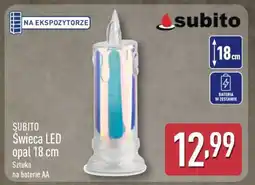 ALDI SUBITO Świeca LED opal 18 cm oferta