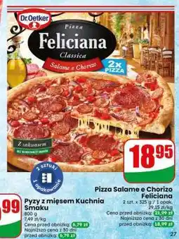 Dino Pizza salame e chorizo Feliciana oferta