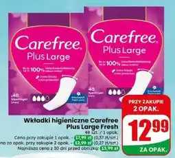 Dino Wkładki higieniczne Carefree Plus Large Fresh oferta