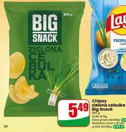 Dino Chipsy zielona cebulka Big Snack oferta