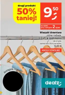 Dealz Wieszaki drewniane oferta