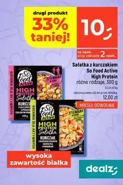 Dealz Sałatka z kurczakiem So Food Active High Protein oferta