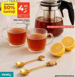 Dealz Kubek szklany ryflowany oferta