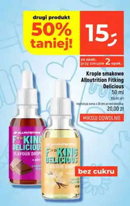 Dealz Krople smakowe Allnutrition Fitking Delicious oferta