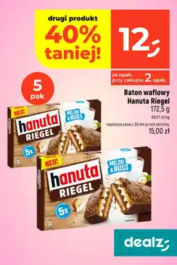 Dealz Baton waflowy Hanuta Riegel oferta